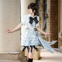 ロリータ風アリステーマのプリンスコスチューム【花柄サロペット・トップス】（セットアップ対応）