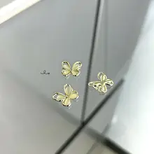 立体猫眼デザインのネイルアート用装飾パーツ【蝶モチーフ・合金製・華やか】