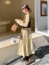 独特で美しい風合いのスリムシルエットワンピース【高級感・ベスト付き・ニット素材】（セットアップ対応）