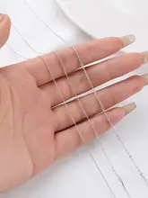 S925純銀O字チェーン【ハンドメイド・細チェーン・アクセサリー用】
