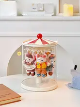 回転式ディズニーフィギュア展示ラック【透明・埃防止・収納用】