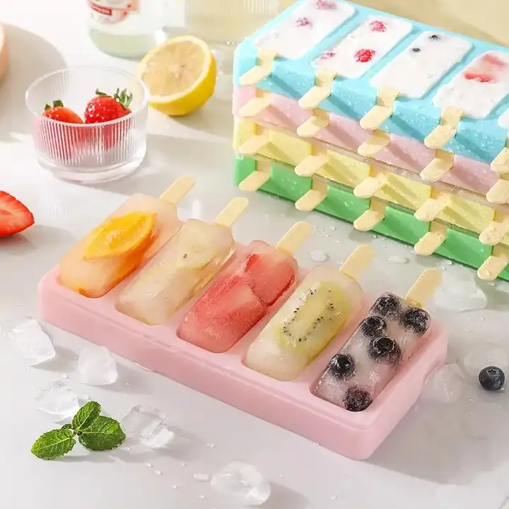 家庭用 可愛いアイスキャンディー型【自家製アイスクリーム・食品級シリコン】
