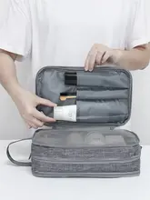 大容量防水トラベルポーチ【男女兼用・化粧品＆洗面道具用・携帯便利】