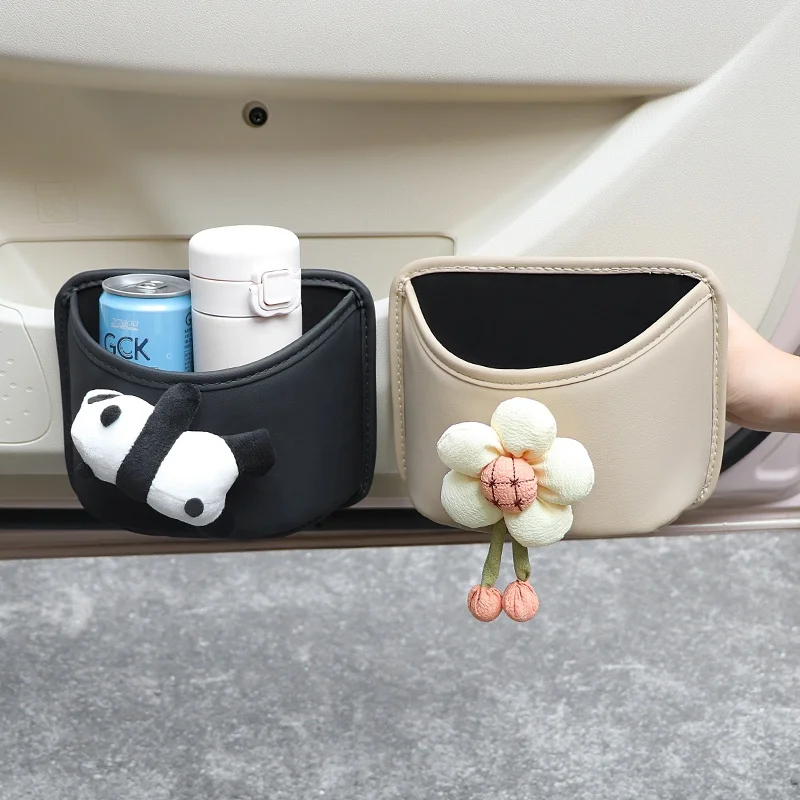 車用ドアポケット収納ボックス：多機能カートゥーンデザインで実用性と美しさを両立