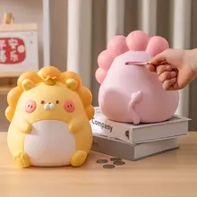 ユニークなライオン型貯金箱【大人向け・子供用】