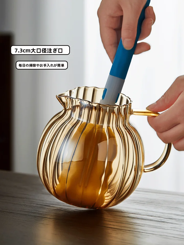 高耐熱ガラス茶器【花茶用・泡茶器・水分離機能・大型】（セットアップ対応）