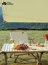 携帯に便利な折りたたみ式アウトドアテーブル＆チェア【木製・バーベキュー・ピクニック用】