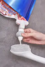 浴室用コンディショナーとシャンプーの取り替え容器【プレス式・吊るし式フック付き】