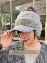 アウトドアスポーツキャップ ゴルフキャップ 女性用 フリース裏地 保温性 ハットタイプ ニット帽 耳あて付き