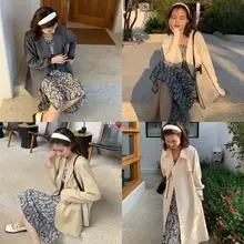 フラワープリント調節可能なダブルストラップキャミソールワンピース【甘くてクールなデザイン・春向け】