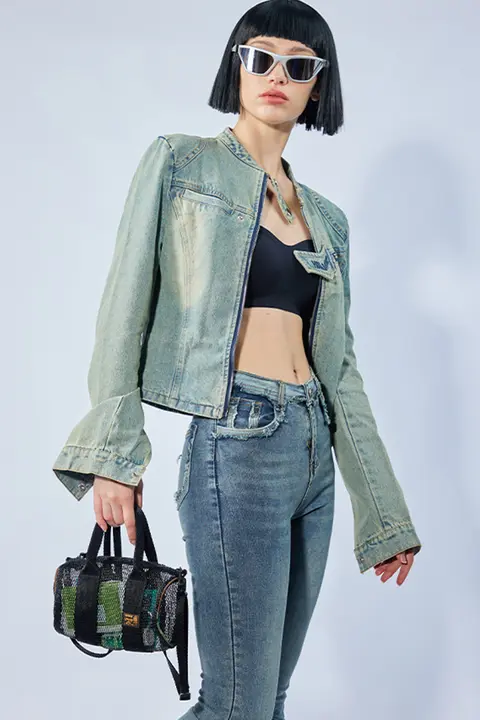 メッシュデザインのショルダーバッグ【軽量・トレンド・携帯用】