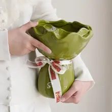 新しい家は精神的に安定しています 花瓶 リビングルームセラミック 花瓶