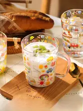 川島屋 高硼珪酸ガラス製 子供用水杯【耐熱・目盛り付き・電子レンジ対応】