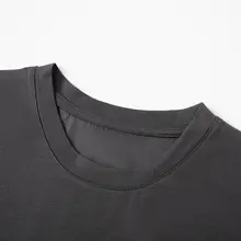 デザイン性のあるプリント付きレターフェイクレイヤードTシャツ【春夏用・クルーネック】（セットアップ対応）