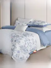水星 寝具4点セット【60s長綿・抗菌加工・フランススタイル・ベッドシーツ付き】