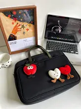 デザインが可愛い！アップルハートトートバッグ【大容量・ノートパソコン用・通勤バッグ】