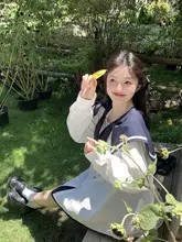 春の学院風 シンプルオープンカラーシャツ【長袖・ホワイト・ルーズフィット】