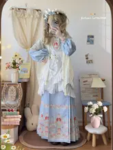 ロリータスタイルのローブ【汉服・花苞袖・春秋用・可愛いデザイン】（セットアップ対応）