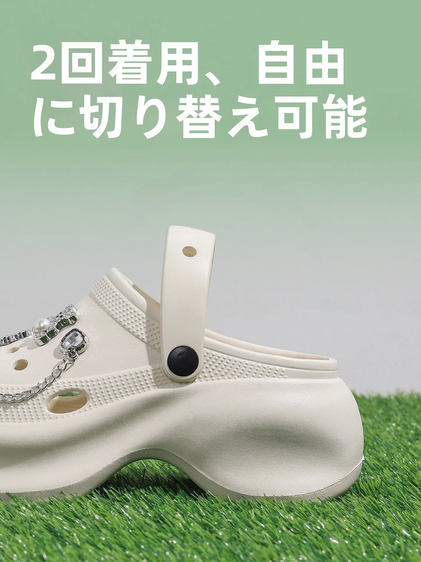 厚底の通気性女性用サンダル：クッション性と通気性のバランスを実現