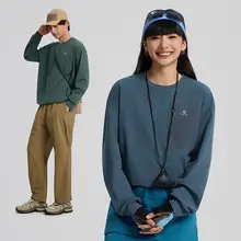 春秋用速乾長袖ユニセックスTシャツ【防晒・透湿・ランニング向き・ゆったりデザイン】