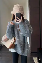 オーバーサイズニットセーター【ゆったりしたシルエット・レディース・秋冬用】