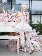ジャンパースカート レディース ロリータ 蝶結び サテンリボン バレエ風 甘辛MIX サブカル ピュアセクシー 夏