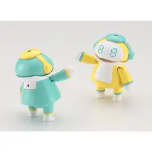 ロボット型 おもちゃ【オリーブ＆レモンカラー・デザイン性の高い】