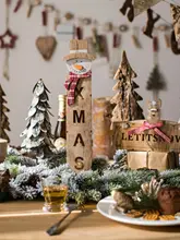 クリスマスムードデコレーション置物【夢のシーンライトボックス・ミニランプ・クリスマスツリー・星・雪だるま・トナカイ】