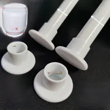 TPR製 防滑ゴムカバー付き 中間アダプター【1.3/1.6/2.2cm伸縮杆用・円形】