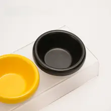 アクリル製陶器の深型水飲みボウル【猫・犬用・安定した設計・防倒れ対策】（セットアップ対応）