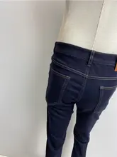 快適な着心地のブルーデニムパンツ【中腰・ストレートカット・洗濯機対応】