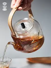 大容量ガラス製急須【耐熱・全自動蒸茶器・電陶炉対応】