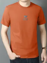 夏用 メンズ クルーネックTシャツ【純白の白鹅绒・半袖】