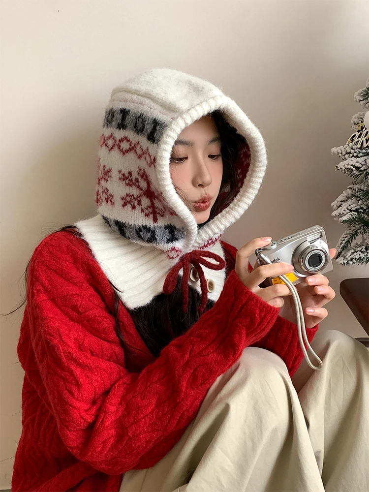 女性用羊毛尼特耳当て付きバラクラバ帽：秋冬保温性能与日常穿搭的实测解析
