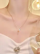 防水性と低アレルギー性を備えたステンレス製ジルコニアネックレス【極上の輝き】
