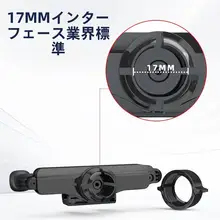 車載用スマホホルダー【ワイヤレス充電・自動重力設計・17mm接続対応】