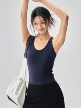 スポーツブラ付き一体型運動トップス【防振・美背・ヨガ・ランニング対応】