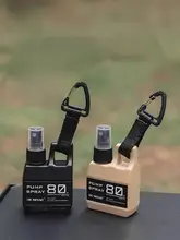 蚊除けスプレーボトル アウトドアキャンプ 携帯用 詰め替えボトル タクティカルスタイル ブラック 旅行用