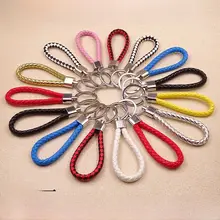 皮ひもキーリング【カップル向け・金属製・カートンデザイン・男女兼用】