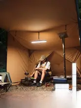 持ち運びに便利なキャンプ用LEDランプ【明るい充電式・長時間使用可能・テント照明用】