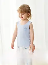 夏用薄手の赤ちゃん用タンクトップ【モダール生地・無袖・男女兼用】（セットアップ対応）