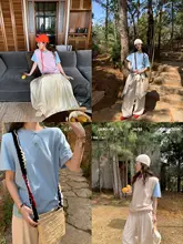 三色のラウンドネックニットTシャツ【極上の柔らかさ・シンプル＆デザイン】