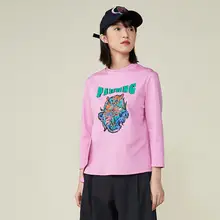 春用 シンプル長袖コットンTシャツ【フィットデザイン・プリント入り・無地】