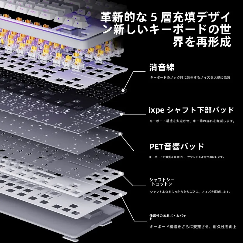 英菲ク K87 タマイズメカニカルキーボード：パソコン作業効率化に最適なメカニカルキーボードの実証