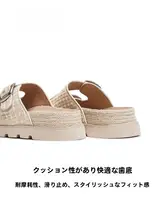 厚底デザインのレトロな女性用サンダル【一字型・外出用】