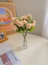 高級感のあるガラス花瓶【フェイクフラワー・ドライフラワー・インテリア装飾用】