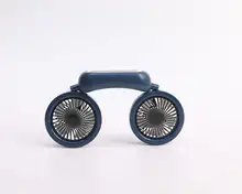 USB充電式着用型ミニ扇風機【ハンズフリー・ポータブル・調整可能・クールダウンアイテム】