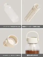 ポータブルコールドブリューコーヒーカップ【トリタン製・スリムデザイン】