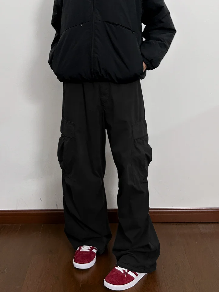 NOSD by BUllSHITLAB 24FW ウォッシュ加工ベルテッドカーゴパンツ