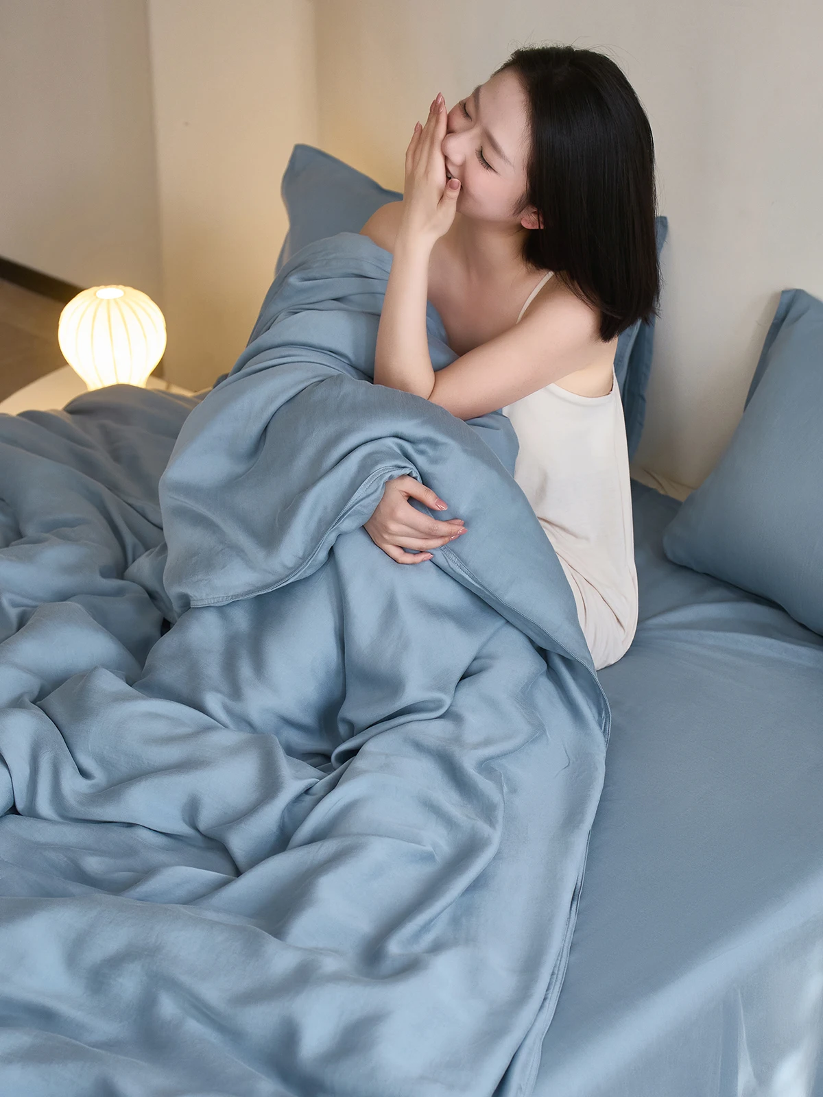耳元の贅沢な砂洗いラセン天絲刺繍四枚布団カバー：一人暮らし向けの涼感デザインとサイズ選定ガイド